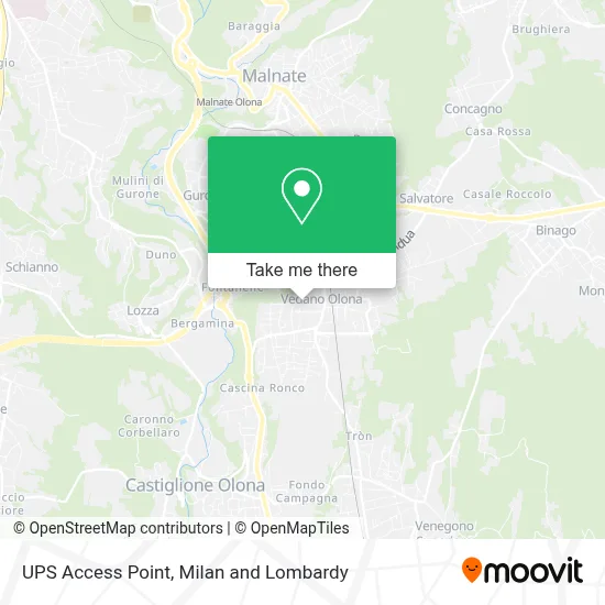 UPS Access Point map