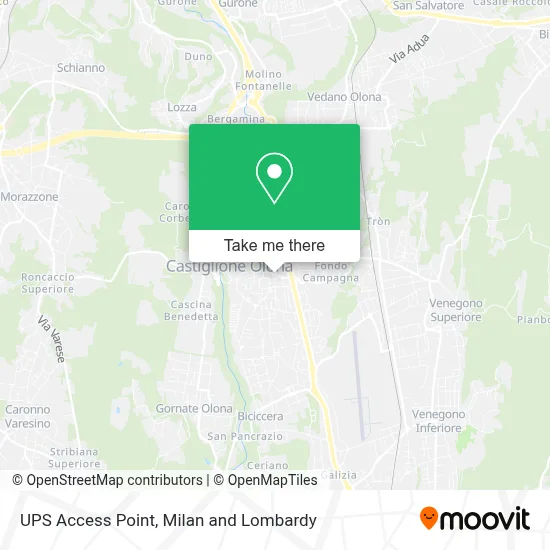UPS Access Point map