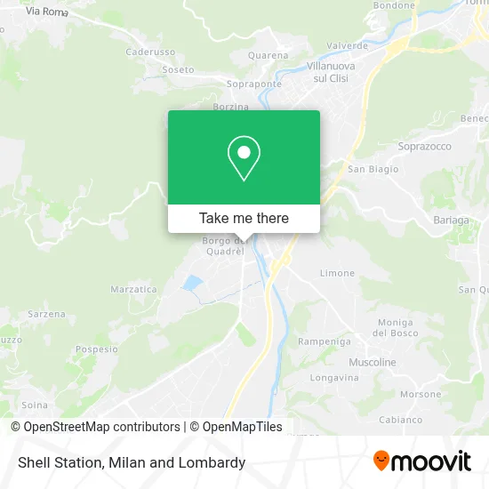 Shell Station map