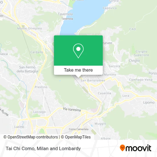 Tai Chi Como map