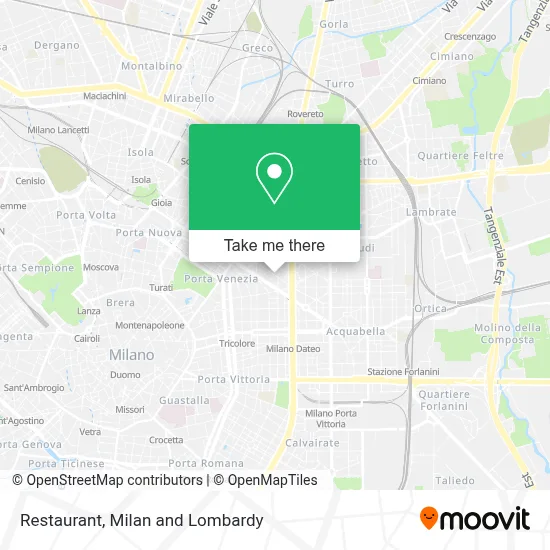 Restaurant map