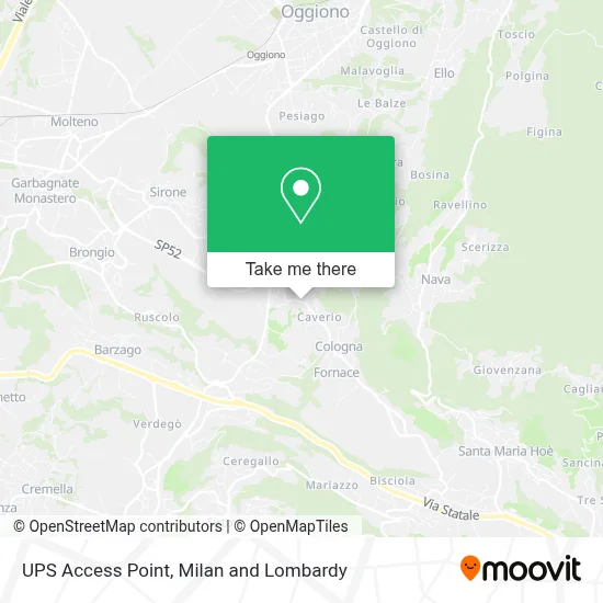 UPS Access Point map