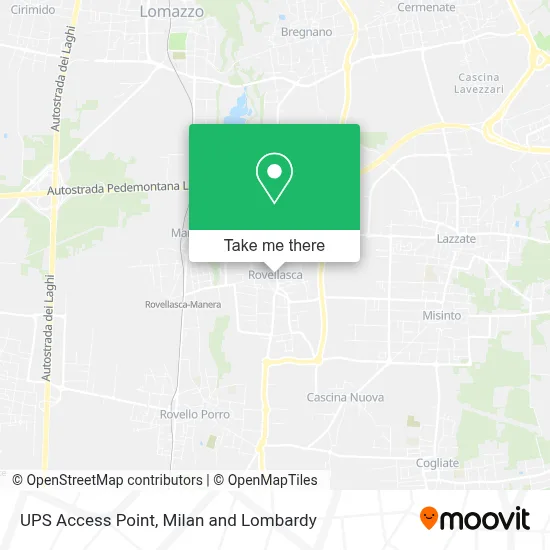 UPS Access Point map