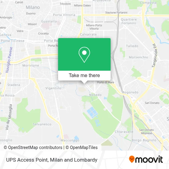 UPS Access Point map