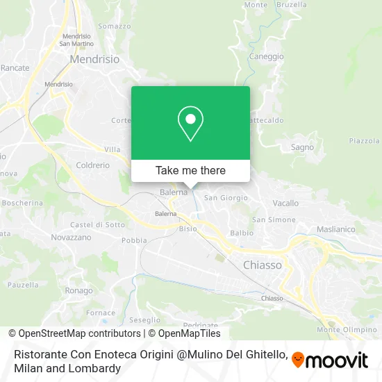 Ristorante Con Enoteca Origini @Mulino Del Ghitello map