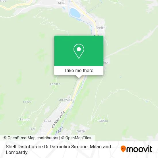 Shell Distributore Di Damiolini Simone map