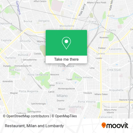 Restaurant map