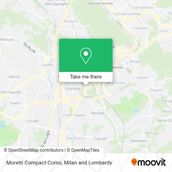 Moretti Compact Como map