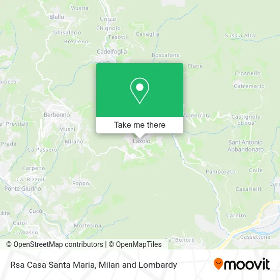 Rsa Casa Santa Maria map