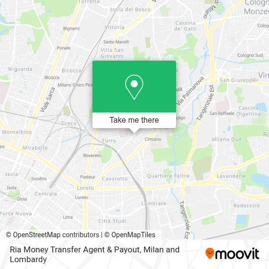 Ria Money Transfer Agent & Payout map