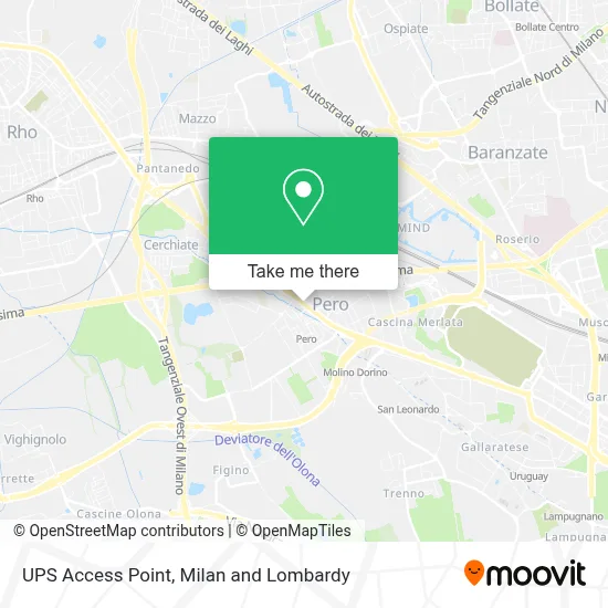 UPS Access Point map