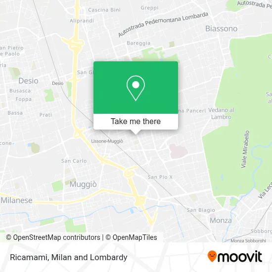 Ricamami map