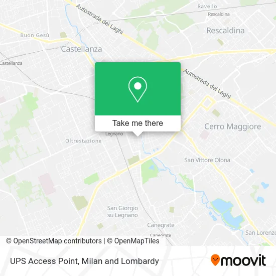 UPS Access Point map