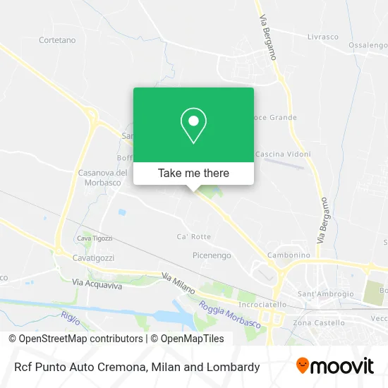 Rcf Punto Auto Cremona map