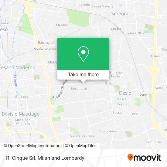 R. Cinque Srl map