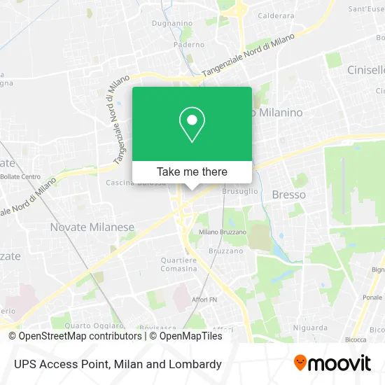 UPS Access Point map