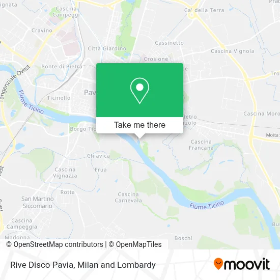 Rive Disco Pavia map