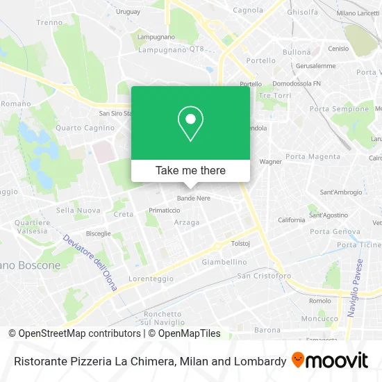 Ristorante Pizzeria La Chimera map