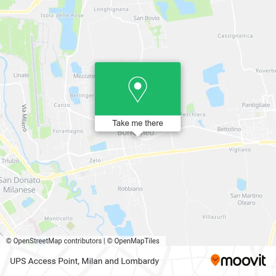 UPS Access Point map