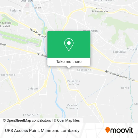 UPS Access Point map