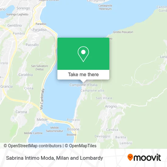 Sabrina Intimo Moda map