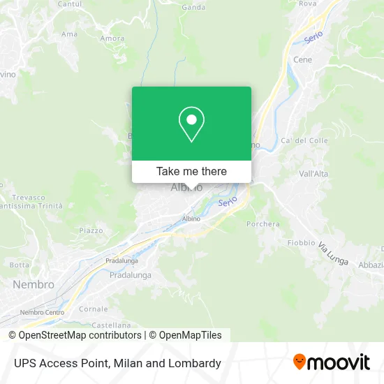 UPS Access Point map