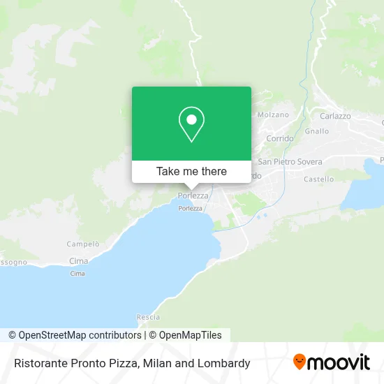 Ristorante Pronto Pizza map