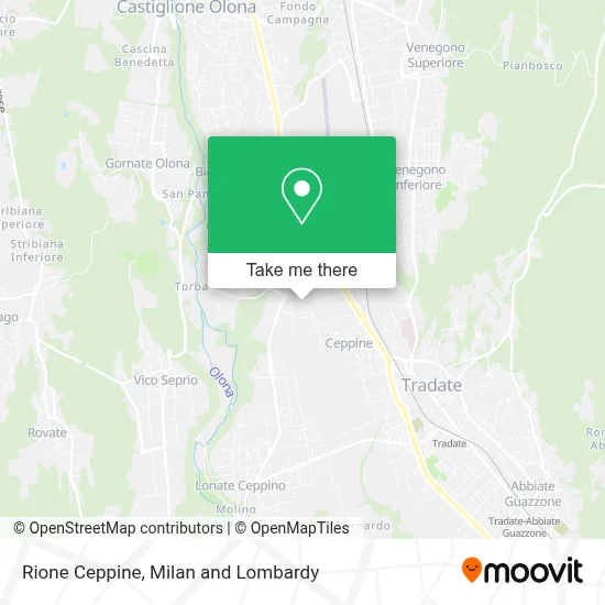 Rione Ceppine map