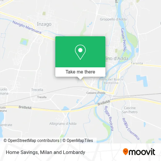 Home Savings map