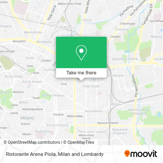 Ristorante Arena Piola map