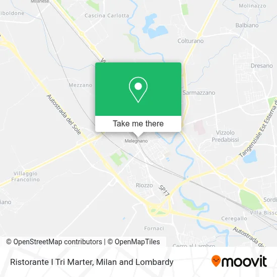 Ristorante I Tri Marter map
