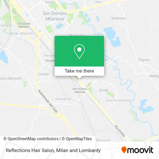 Reflections Hair Salon map