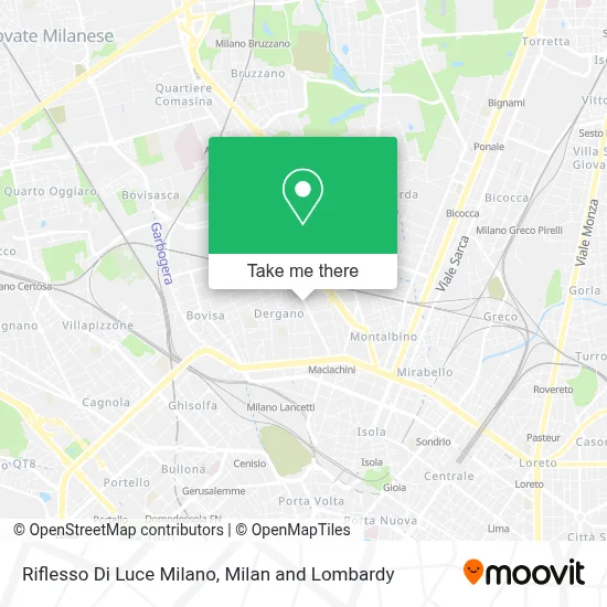 Riflesso Di Luce Milano map