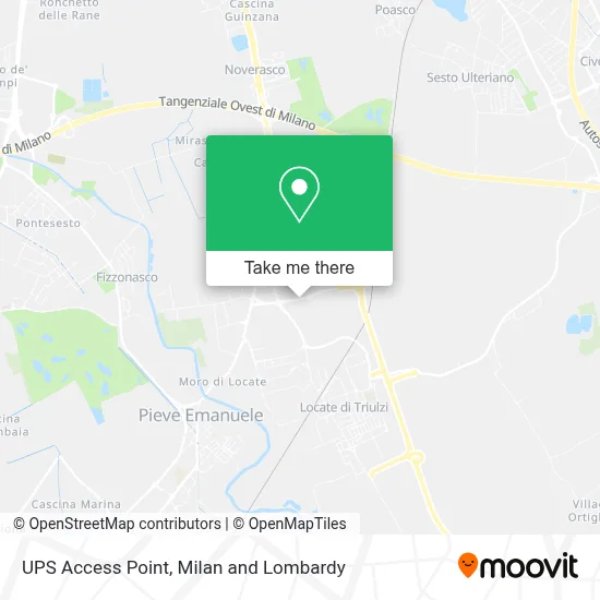 UPS Access Point map