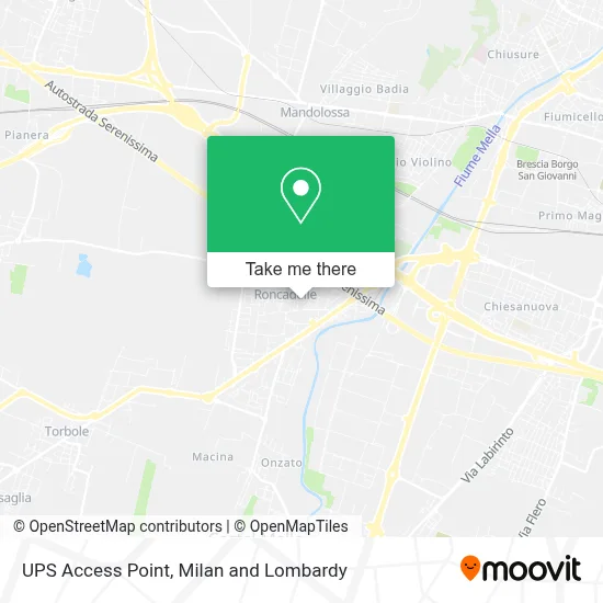 UPS Access Point map