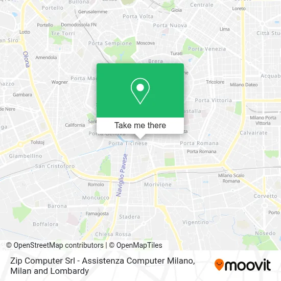Zip Computer Srl - Assistenza Computer Milano map