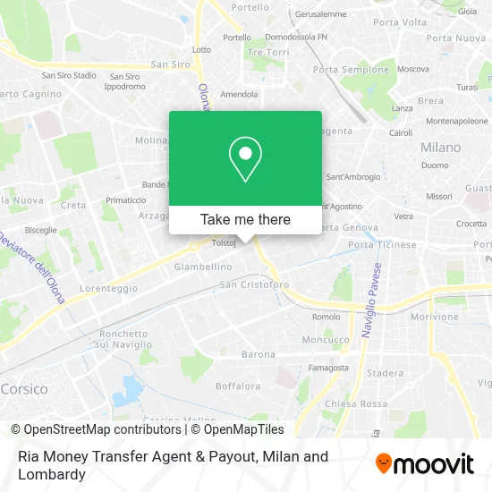 Ria Money Transfer Agent & Payout map