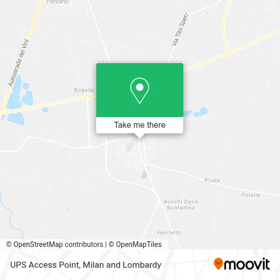 UPS Access Point map