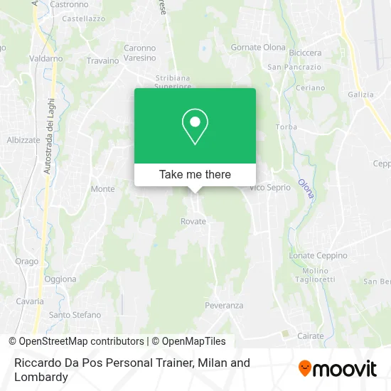 Riccardo Da Pos Personal Trainer map