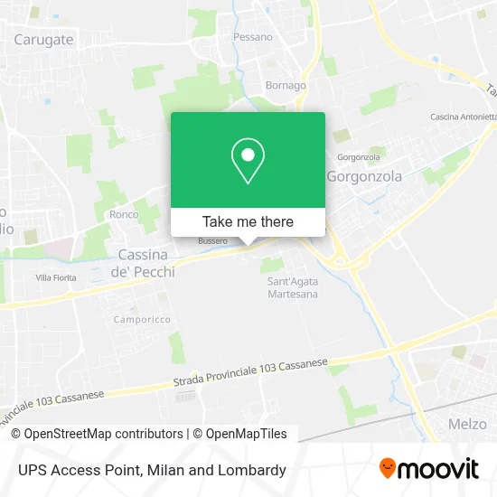 UPS Access Point map