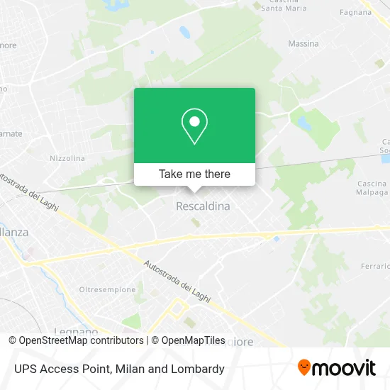 UPS Access Point map