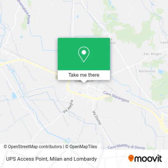 UPS Access Point map