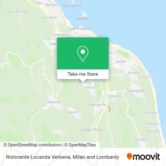 Ristorante Locanda Verbena map
