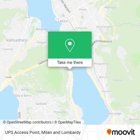 UPS Access Point map