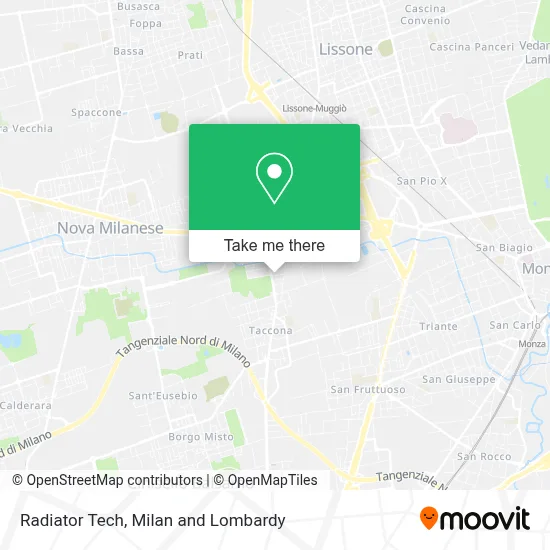 Radiator Tech map