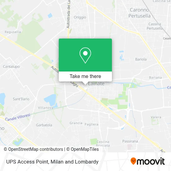 UPS Access Point map