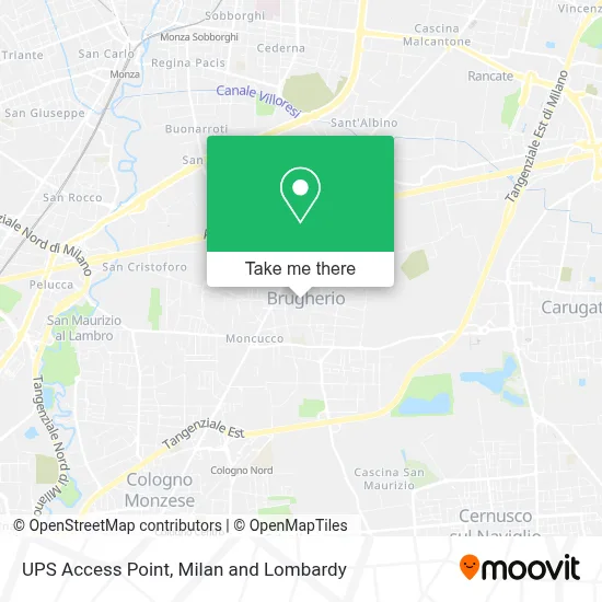 UPS Access Point map