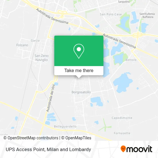 UPS Access Point map