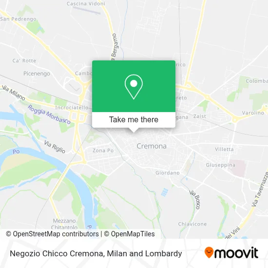 Negozio Chicco Cremona map