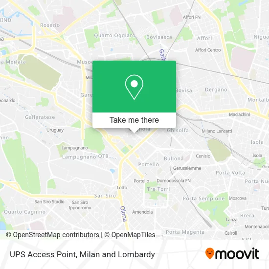 UPS Access Point map